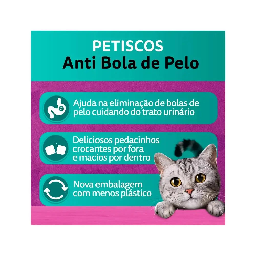 Kit 3un Petisco Whiskas Temptations Gatos - Caprili Shop - petisco para gatos