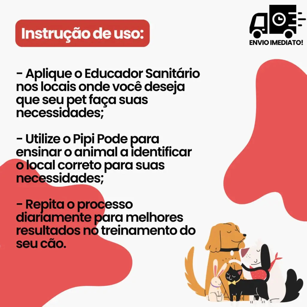 Kit Educador Sanitário para Cães Treinamento Eficaz | Caprioli Shop Adestramento cachorro