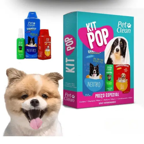 Kit Pet Clean Pop Banho Sofisticado para Seu Amigo | Caprioli Shop shampoo cachorro