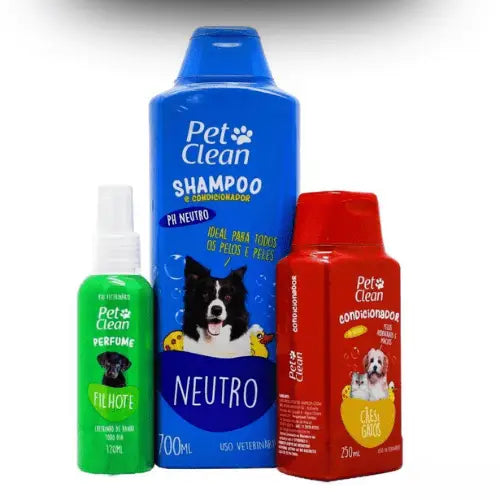 Kit Pet Clean Pop Banho Sofisticado para Seu Amigo | Caprioli Shop shampoo cachorro