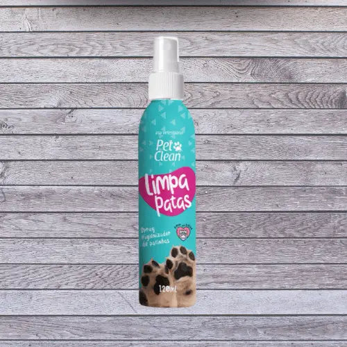 Limpa Patas Spray Higiênizador 120ml Praticidade e Segurança | Caprioli Shop higiene limpeza para cachorro