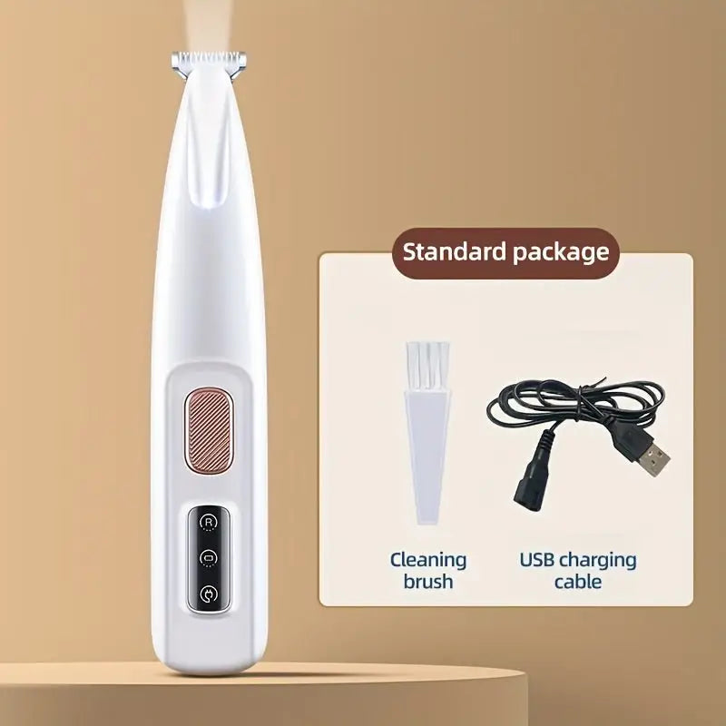 Máquina de Corte Elétrica Pet Silenciosa USB Precisão Pata e Rosto | Caprioli Inter Maquina tosa para gatos Branco