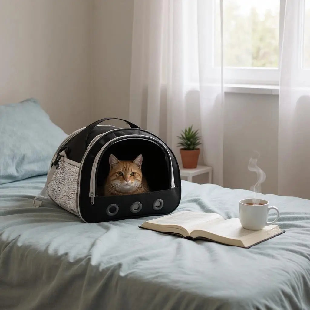 Mochila Elegante para transporte de Gatos Conforto e Estilo | Caprioli Inter gatos