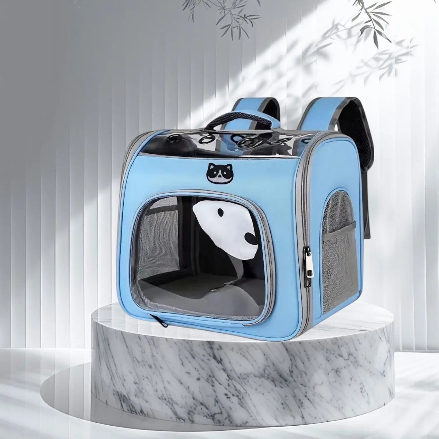 Mochila Luxo para Pets Conforto e Estilo | Caprioli Shop mochila Azul