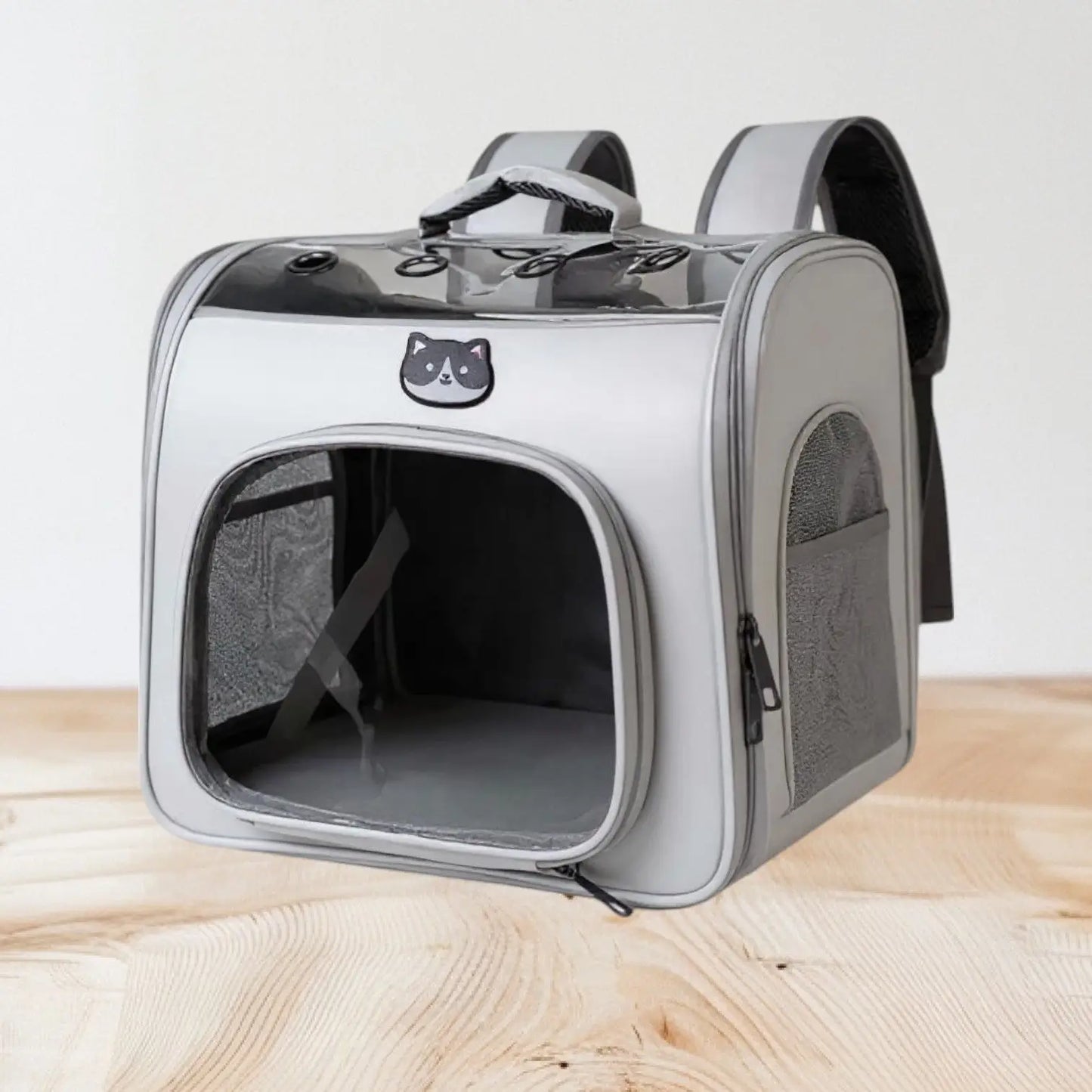 Mochila Luxo para Pets Conforto e Estilo | Caprioli Shop mochila Cinza