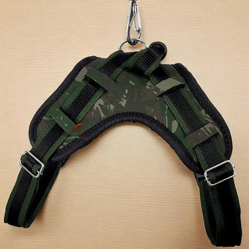 Peitoral com Guia Ajustável para Cães Médios e Grandes | Caprioli Shop Acessórios de Passeio Cão Camuflado / P