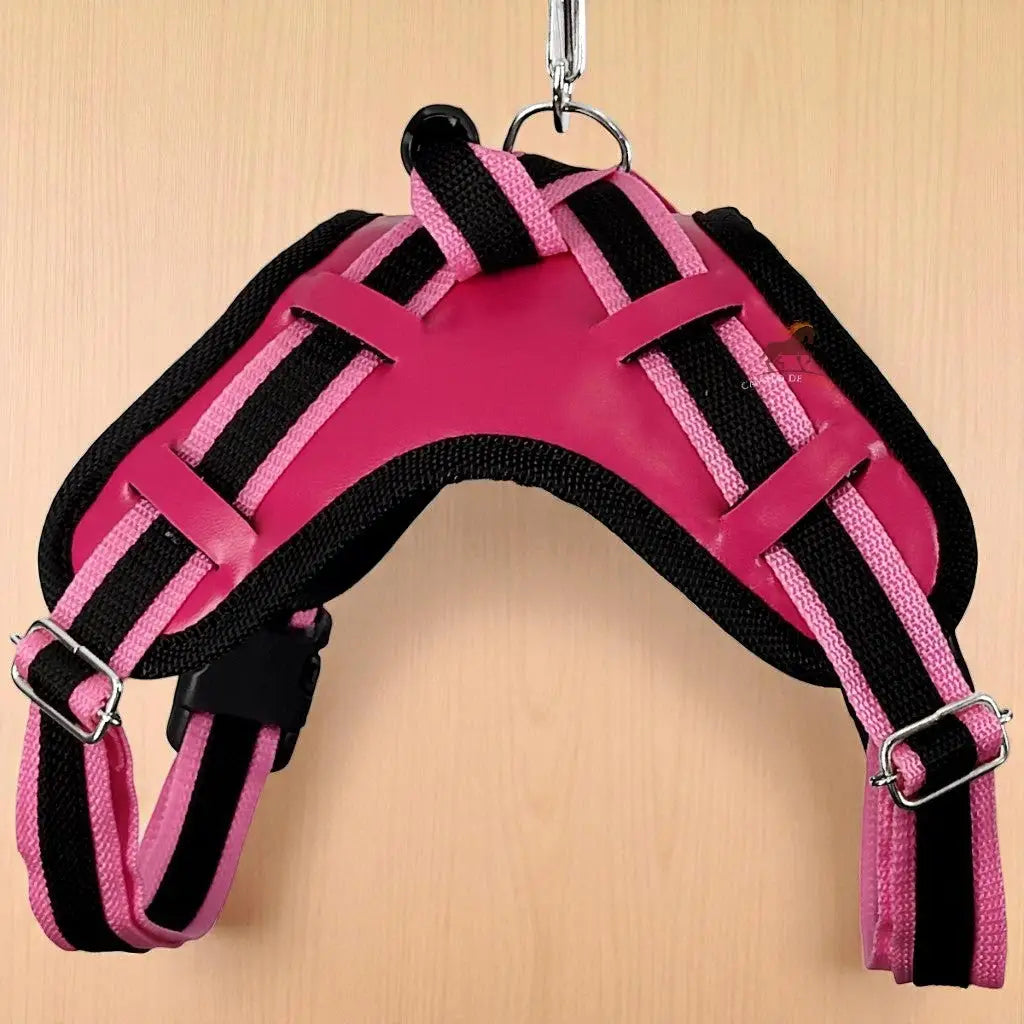 Peitoral com Guia Ajustável para Cães Médios e Grandes | Caprioli Shop Acessórios de Passeio Cão Rosa / P