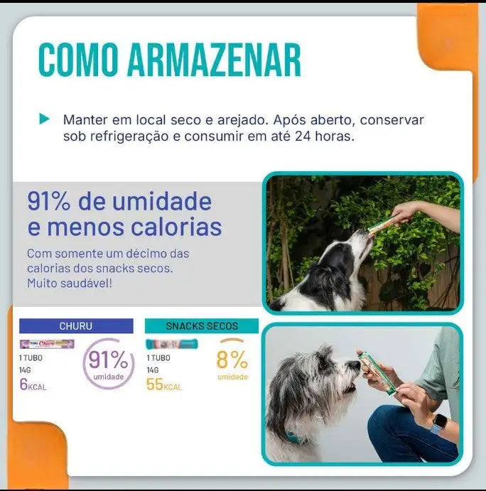 Petisco Churu Para Cachorro 56g Vários Sabores | Caprioli Shop - Petisco para cachorro