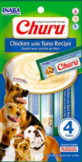 Petisco Churu Para Cachorro 56g Vários Sabores | Caprioli Shop - Frango com Atum - Petisco para cachorro