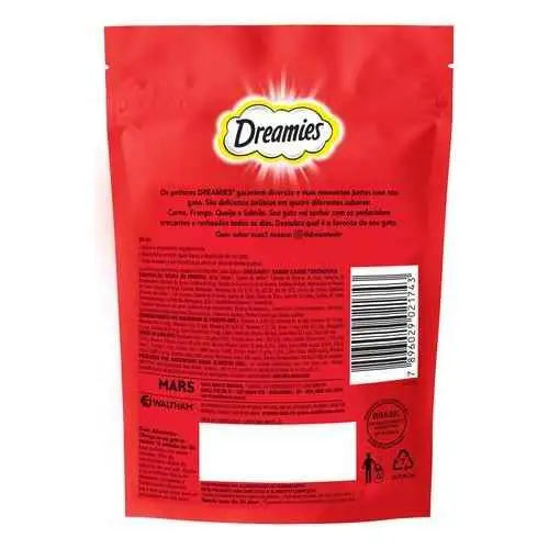Petisco Dreamies Carne para Gatos Adultos 80g Sabor Premium | Caprioli Shop petisco gatos