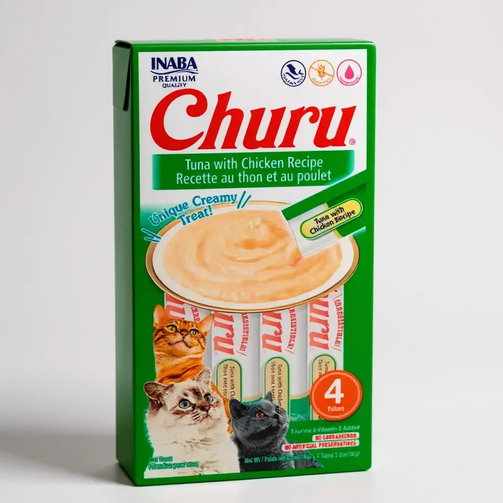Petisco para Gatos Churu - 4 unidades 14 G | Caprili Shop - petiscos gatos - Atum com Frango