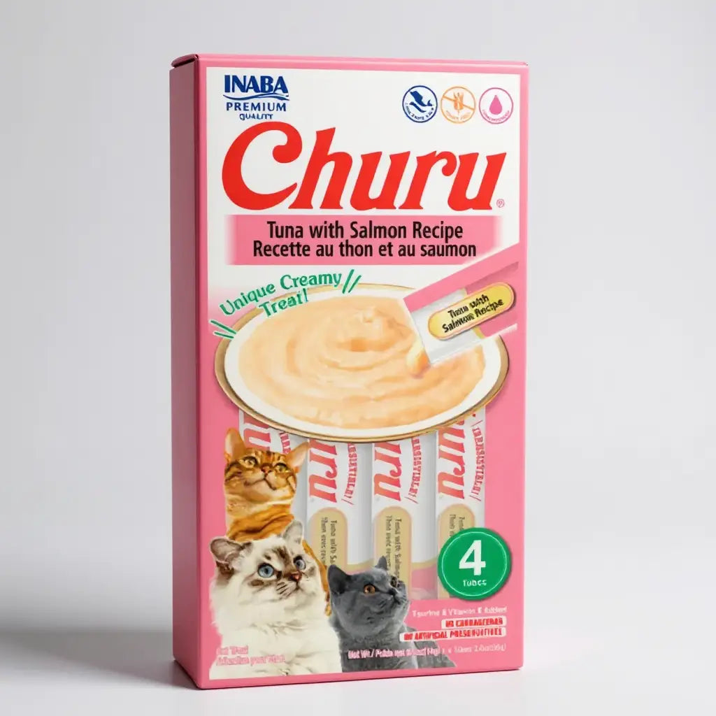 Petisco para Gatos Churu - 4 unidades 14 G | Caprili Shop - petiscos gatos - Atum com Salmão