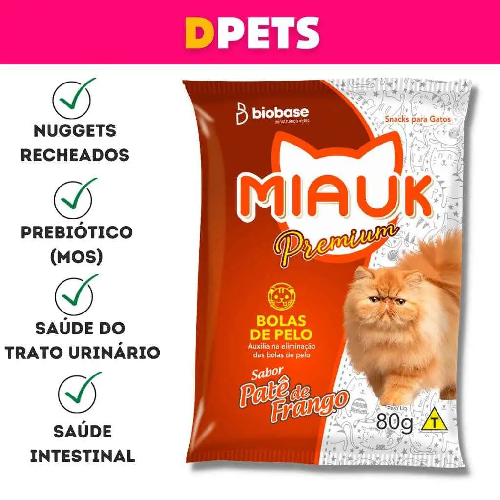 Petisco Premium para Gatos Elimina Bolas de Pelo caixa com 12 | Caprioli Shop petisco gatos