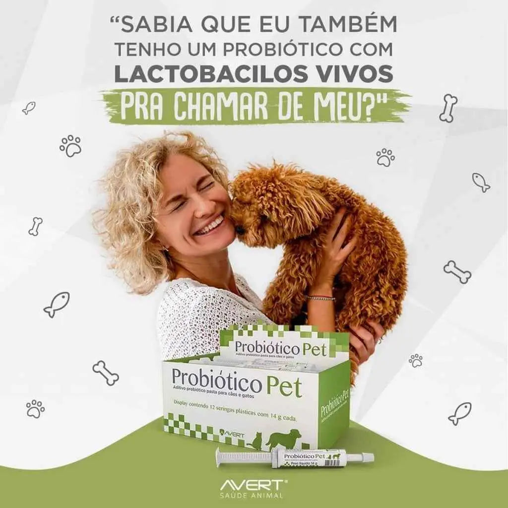 Probiótico Pet Avert Premium 14g Flora Saudável Cães e Gatos | Caprioli Shop medicamentos para cachorro