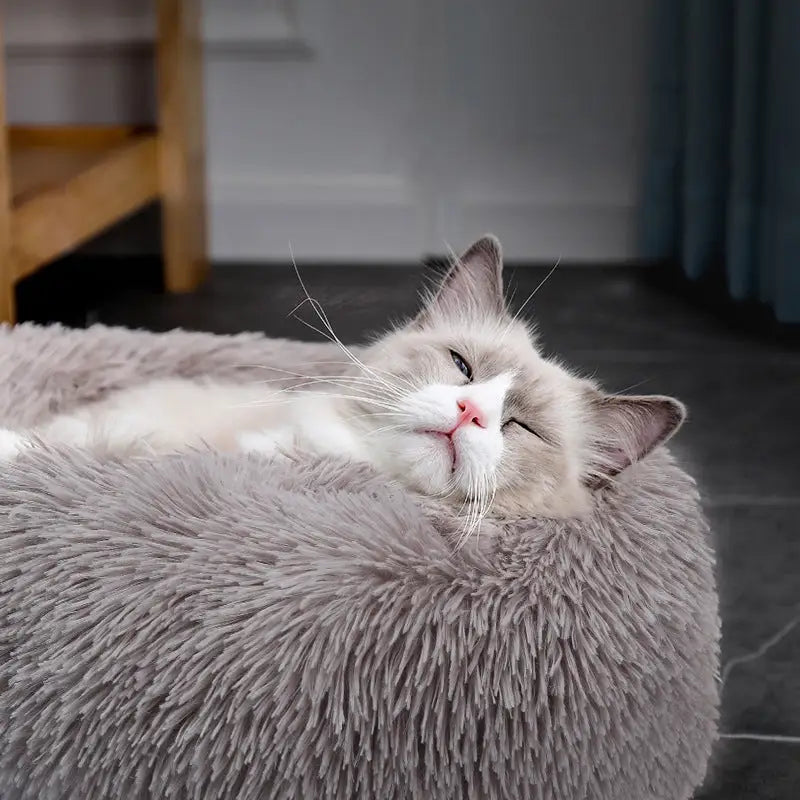 Puff Pet Pelúcia Macio e Quente com Design Bonito – Leve Portátil Fácil de Limpar | Caprioli Inter Acessórios para Pets