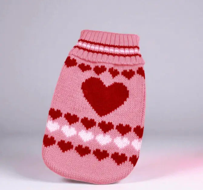 Roupa de Inverno Quente para Gatos - Estilo e Conforto | Caprioli Shon - Amor Rosa / 6-suggest 1-1.5kg - roupas
