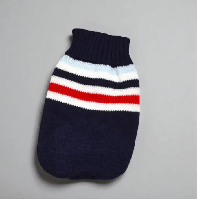 Roupa de Inverno Quente para Gatos - Estilo e Conforto | Caprioli Shon - Listra marinha / 6-suggest 1-1.5kg - roupas