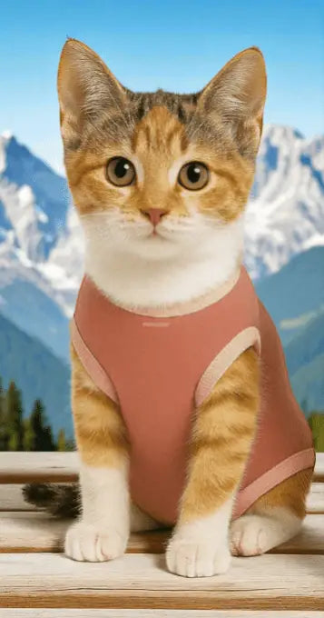 Roupa Protetora Pós-Castração para Gatos - Conforto e Estilo | Caprioli Shop - Tamanho 2 - Fêmea / 1 pç - roupas