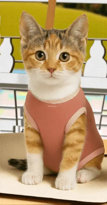 Roupa Protetora Pós-Castração para Gatos - Conforto e Estilo | Caprioli Shop - Tamanho 9 - Fêmea / 1 pç - roupas