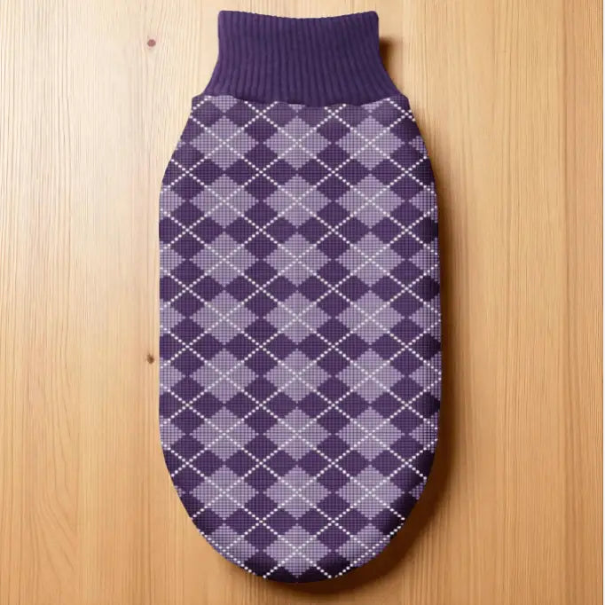 Roupinha de Lã Premium para Cães Estilo e Conforto | Caprioli Shop Acessórios Pets Lilás / N.02 / 24cm