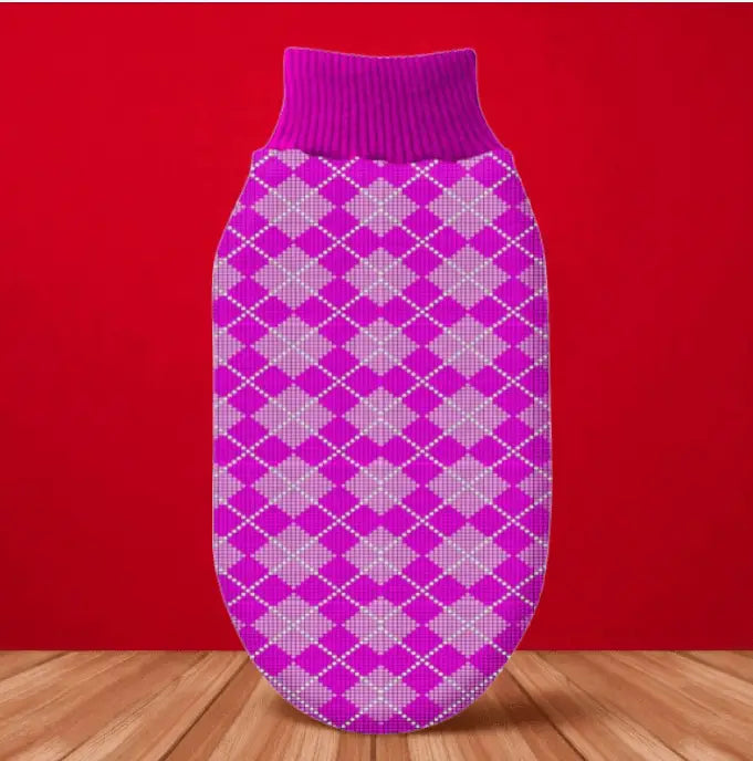 Roupinha de Lã Premium para Cães Estilo e Conforto | Caprioli Shop Acessórios Pets Rosa / N.02 / 24cm