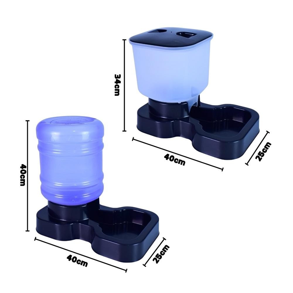 Kit Comedouro e Bebedouro Automático Maxi para Cães | Caprioli