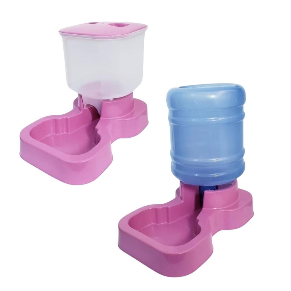 Kit Comedouro e Bebedouro Automático Maxi para Cães | Caprioli