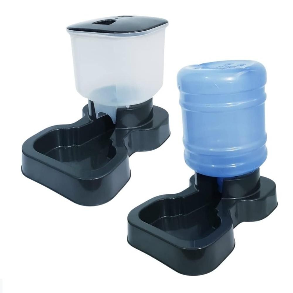 Kit Comedouro e Bebedouro Automático Maxi para Cães | Caprioli
