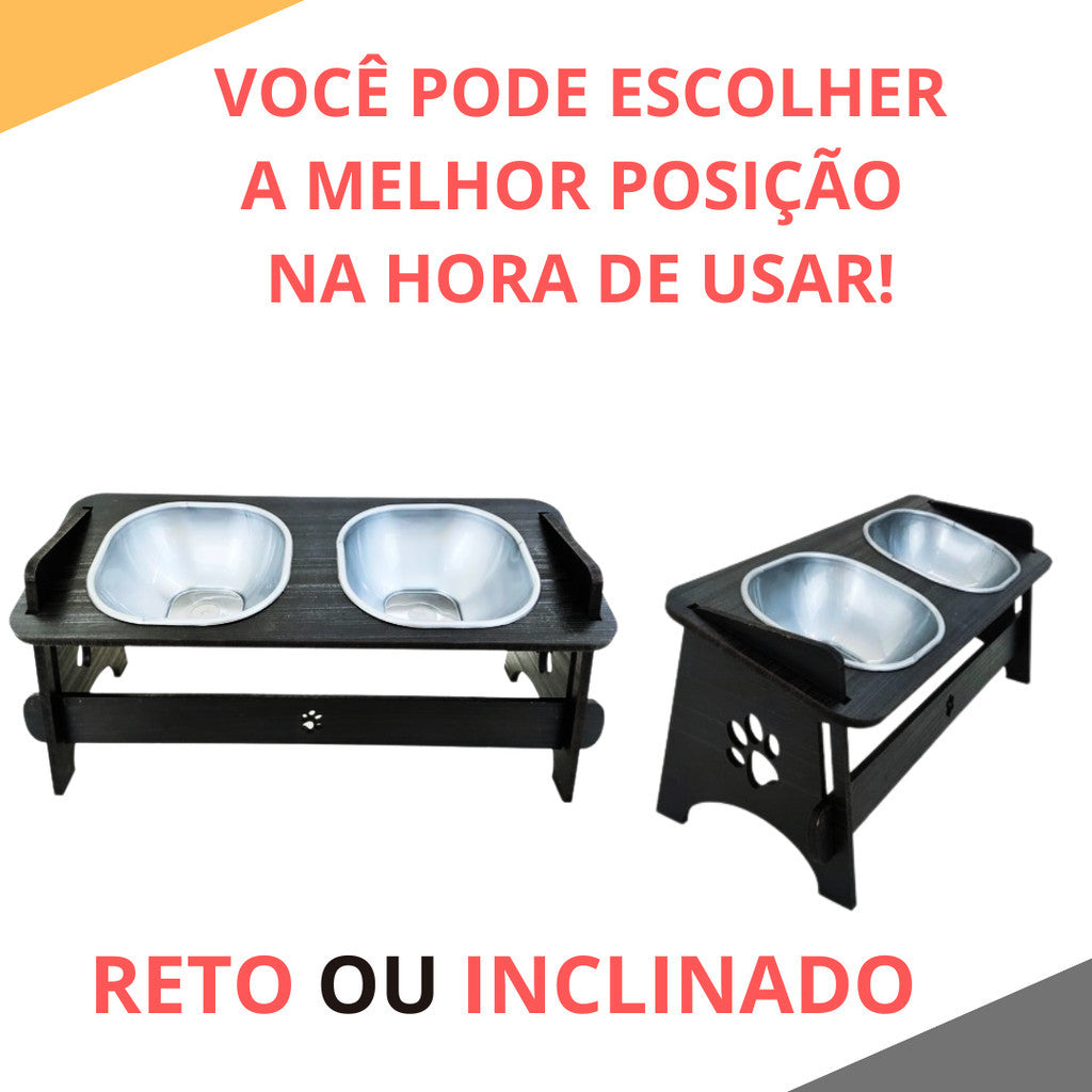 Comedouro Elevado para Pets - Conforto e Estilo | Caprioli