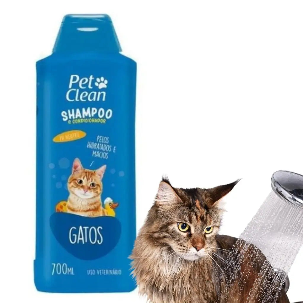 Shampoo Condicionador 2 em 1 para Gatos 700ml | Caprioli Shop higiene e limpeza gatos