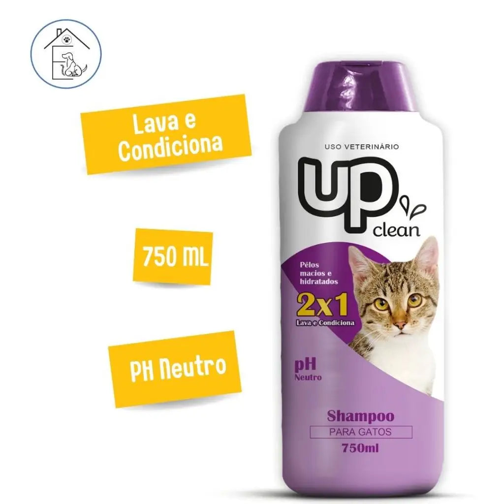 Shampoo Hidratante 2 em 1 para Gatos 750ml | Caprioli Shop higiene e limpeza gatos