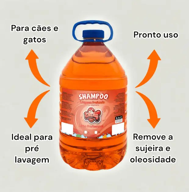 Shampoo Natural 5L para Pelagens Sensíveis | Caprioli Shop shampoo cachorro