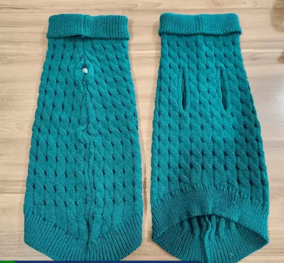 Suéter Quente para Gatos - Conforto Inverno | Caprioli Shop - Verde Escuro / P - roupas e acessórios para gatos