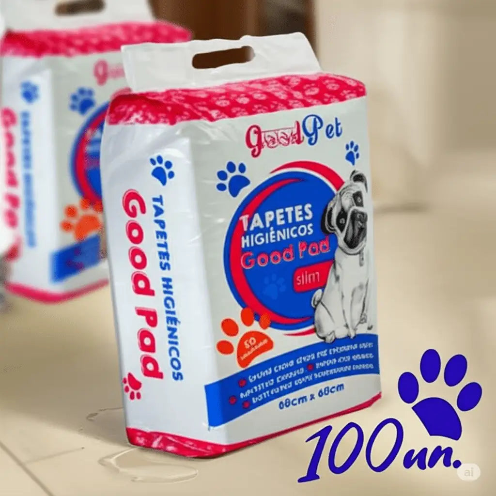 Tapete Higiênico Good Pad 60x60 cm Kit com 2x50 Conforto e Praticidade | Caprioli Shop tapete higiênico para cachorro