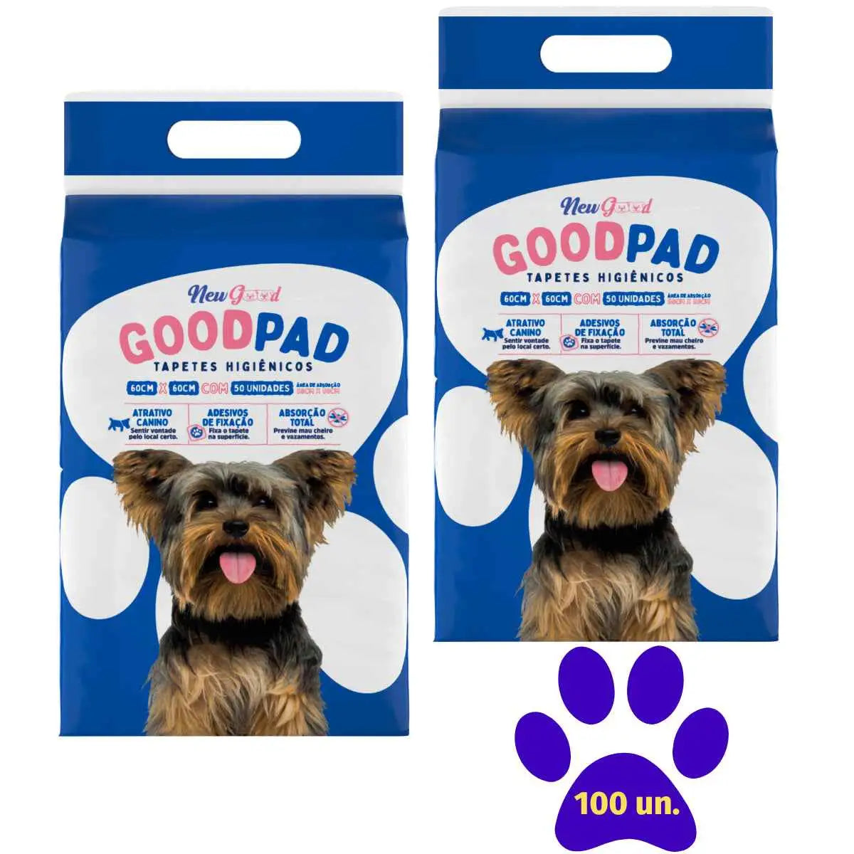 Tapete Higiênico Good Pad 60x60 cm Kit com 2x50 Conforto e Praticidade | Caprioli Shop tapete higiênico para cachorro