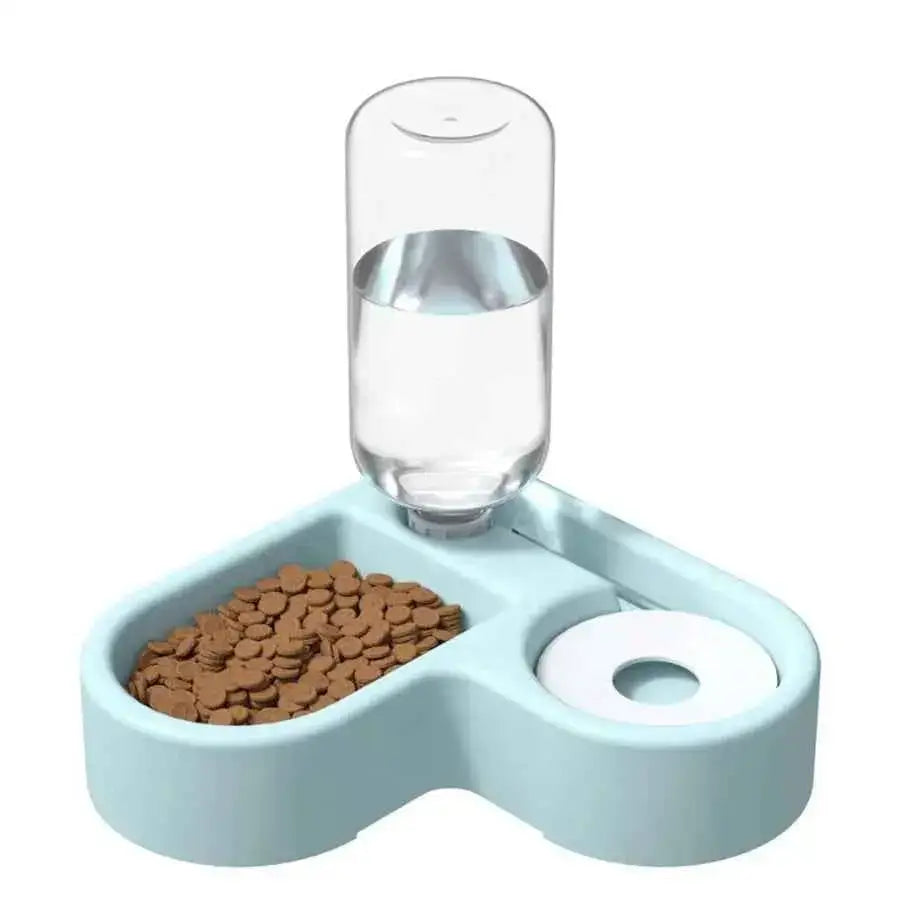 Tigela Dupla de Canto para Gato e Cachorro / Caprioli Shop comedouro bebedouro Azul