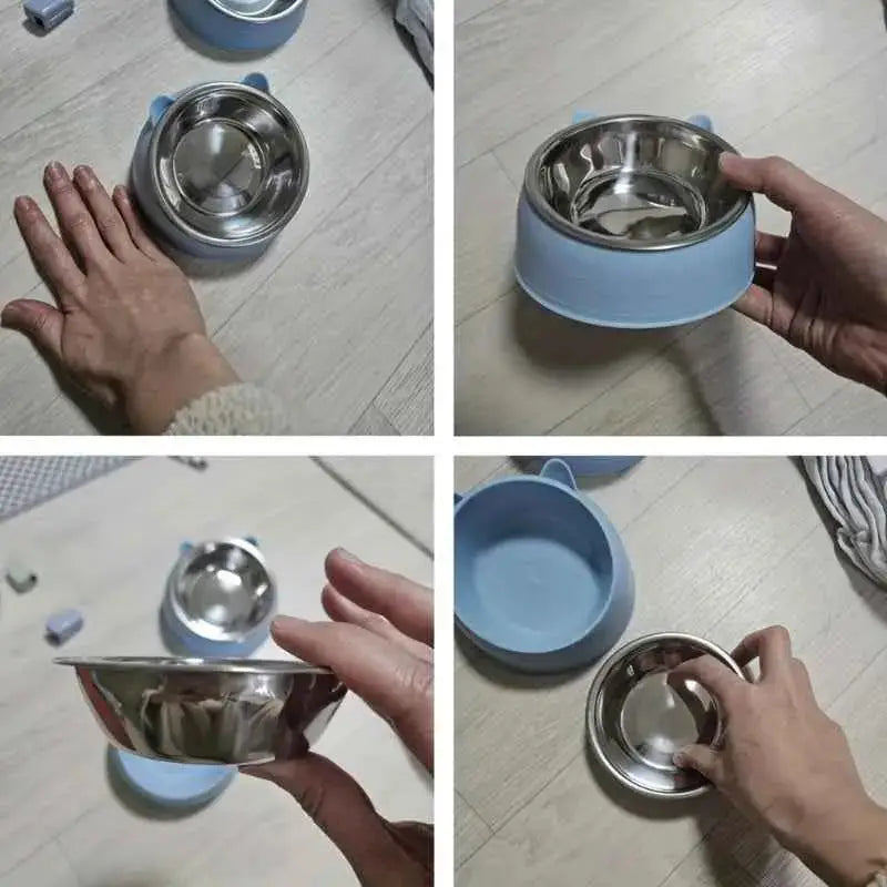 Tigela Inox Oblíqua para Cães e Gatos | Caprioli Shop - comedouro para cachorro