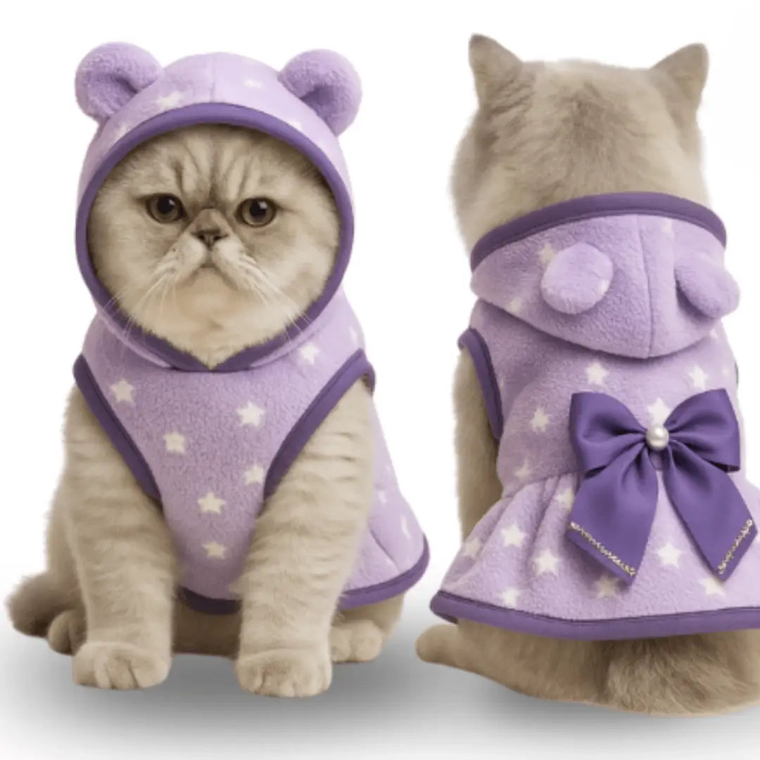 Vestido Soft para Gatos - Estilo e Conforto Inverno | Caprioli Shop - roupas e acessórios para gatos