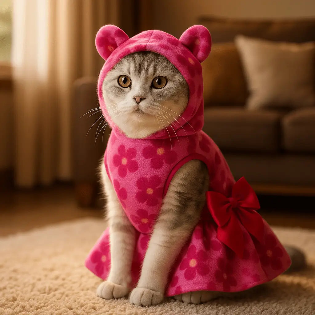 Vestido Soft Inverno para Gatos Conforto e Estilo | Caprioli Shop roupas acessórios gatos