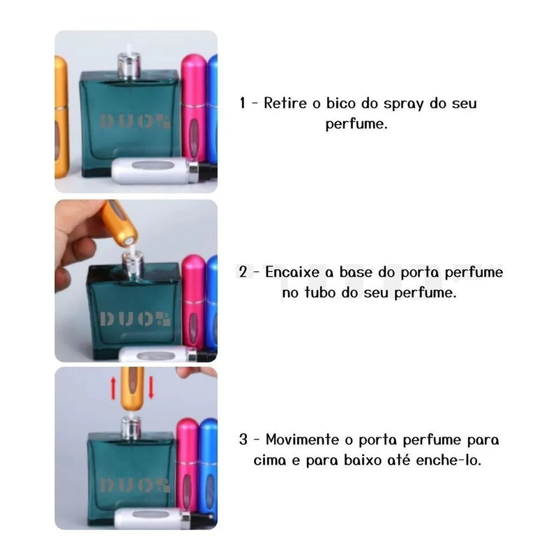 Frasco Spray P/ Perfume de Bolsa e Viagem