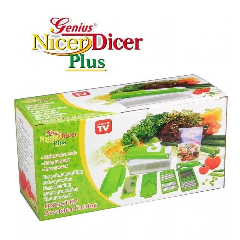 Cortador Fatiador e Ralador de Legumes  Nicer Dicer Plus