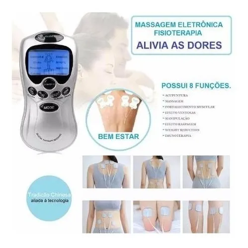 Massageador Muscular Digital 4 Eletrodos