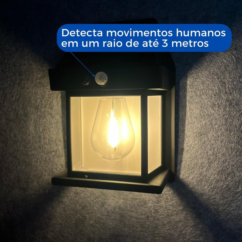 Luminária Solar Externa Tipo Arandela