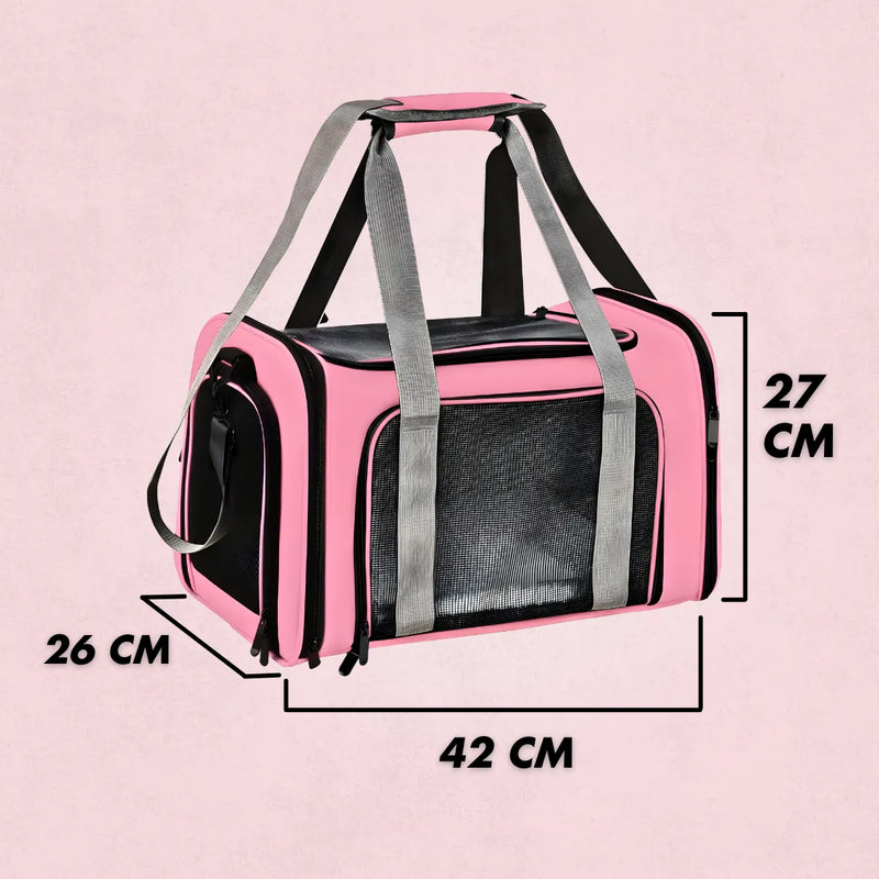 Bolsa De Viagem Para Transporte Pet - ROSA