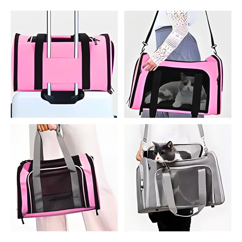 Bolsa De Viagem Para Transporte Pet - ROSA