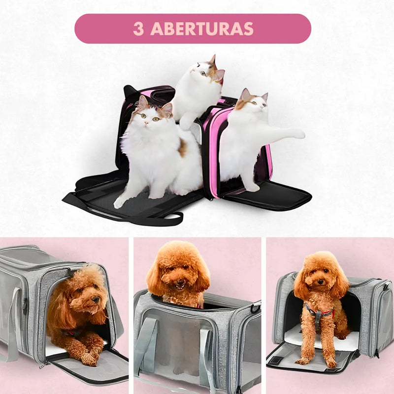 Bolsa De Viagem Para Transporte Pet - ROSA