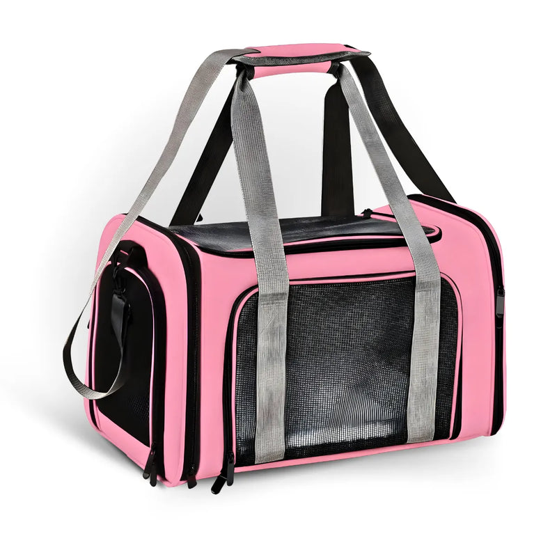 Bolsa De Viagem Para Transporte Pet - ROSA