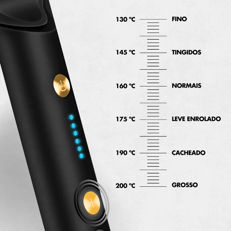Escova Alisadora Térmica Fujion - Multifuncional 3 em 1