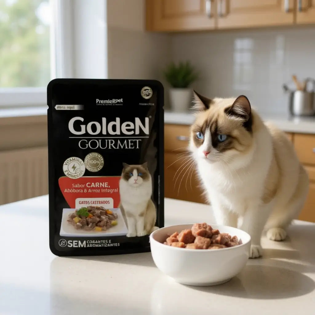 Kit 20 Sachês Golden Gourmet Gatos - Nutrição Completa | Caprili Shop