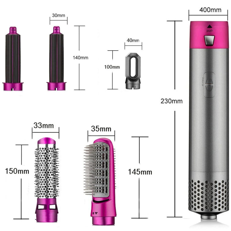 Escova Secadora Modeladora – Air Styler 5 em 1